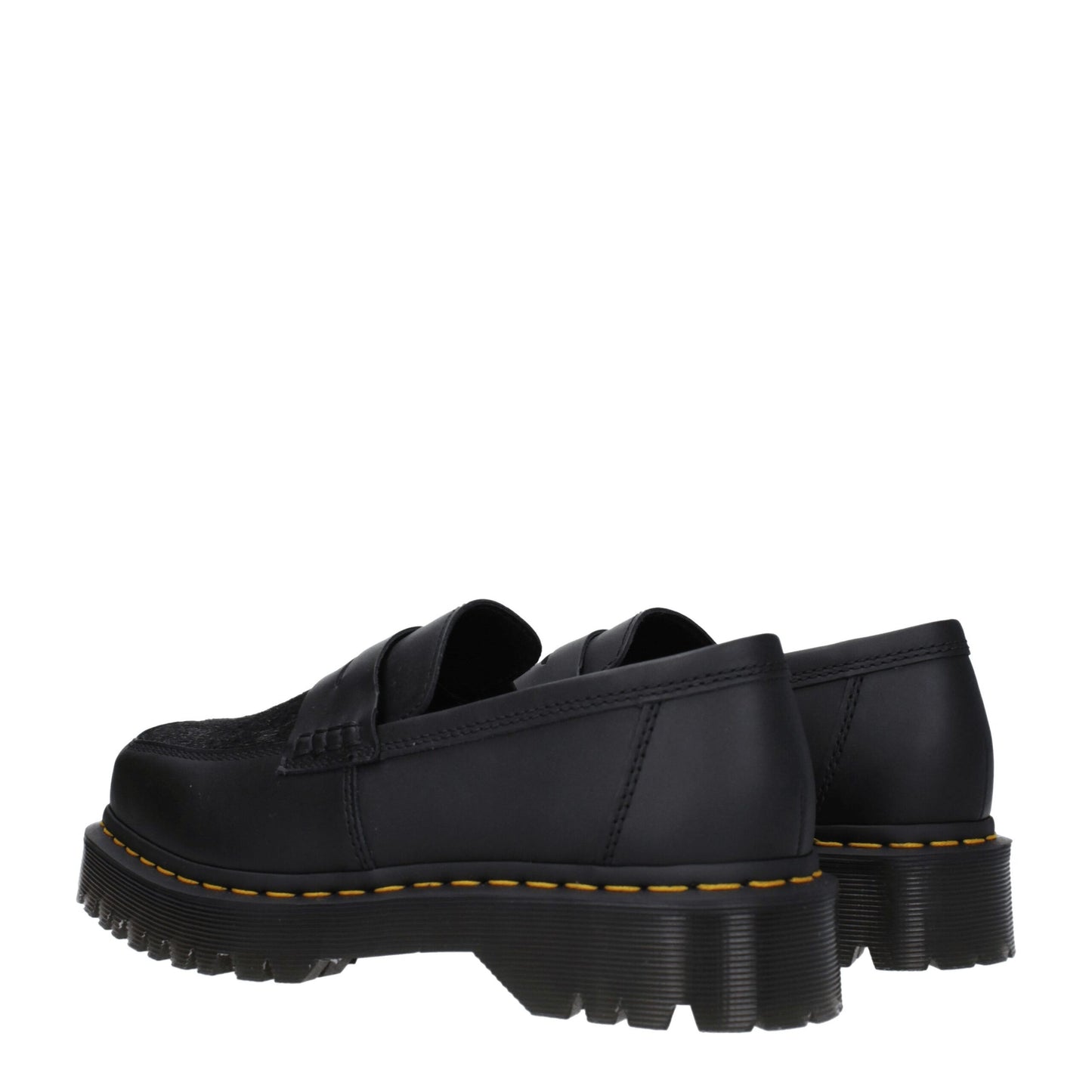 Dr. Martens – Slipper aus schwarzem Leder
