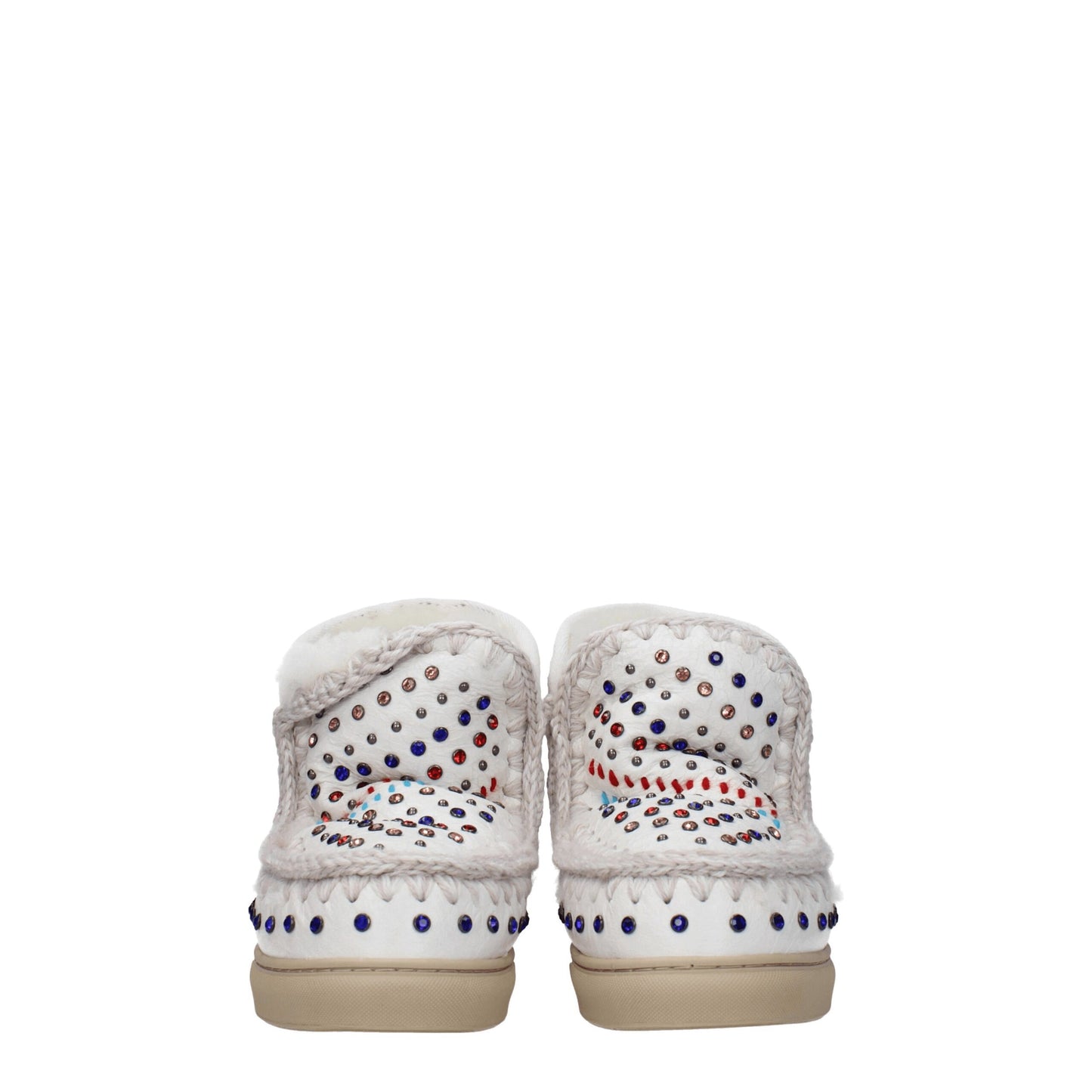 Mou Stiefeletten aus weißem Leder