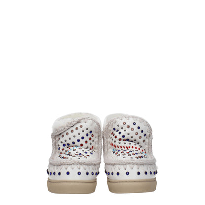 Mou Stiefeletten aus weißem Leder