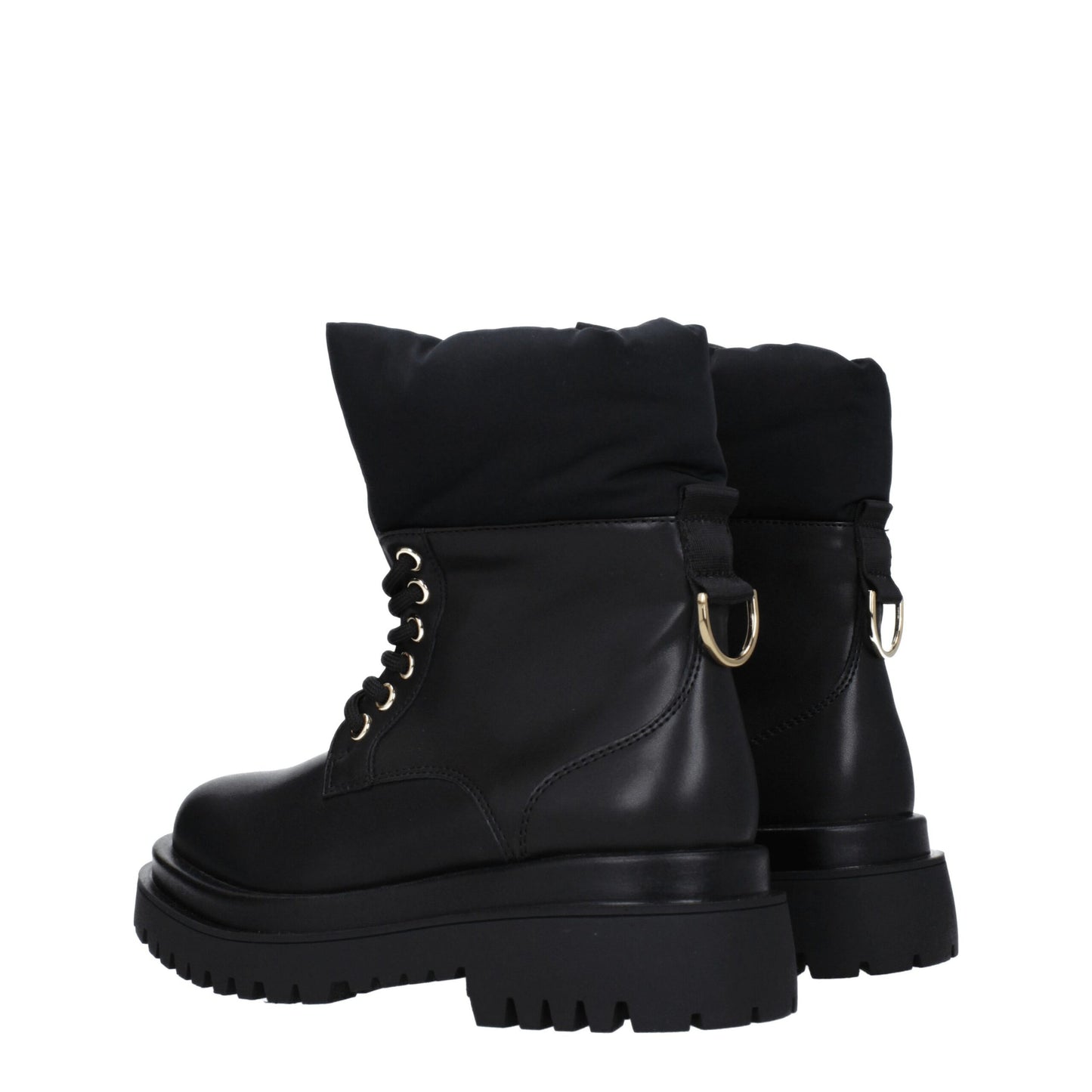 Versace Jeans – Schwarze Ankle Boots aus Polyethylen