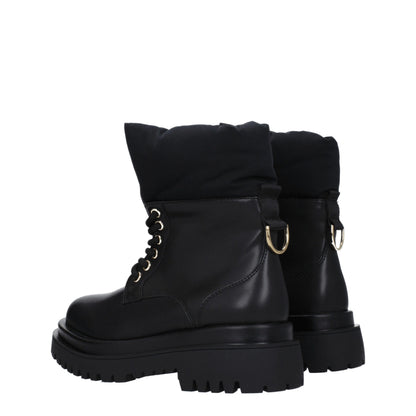 Versace Jeans – Schwarze Ankle Boots aus Polyethylen