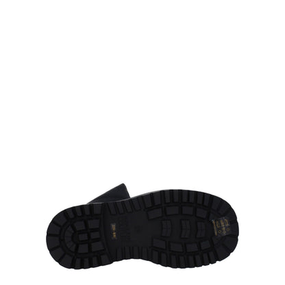 Versace Jeans – Schwarze Ankle Boots aus Polyethylen