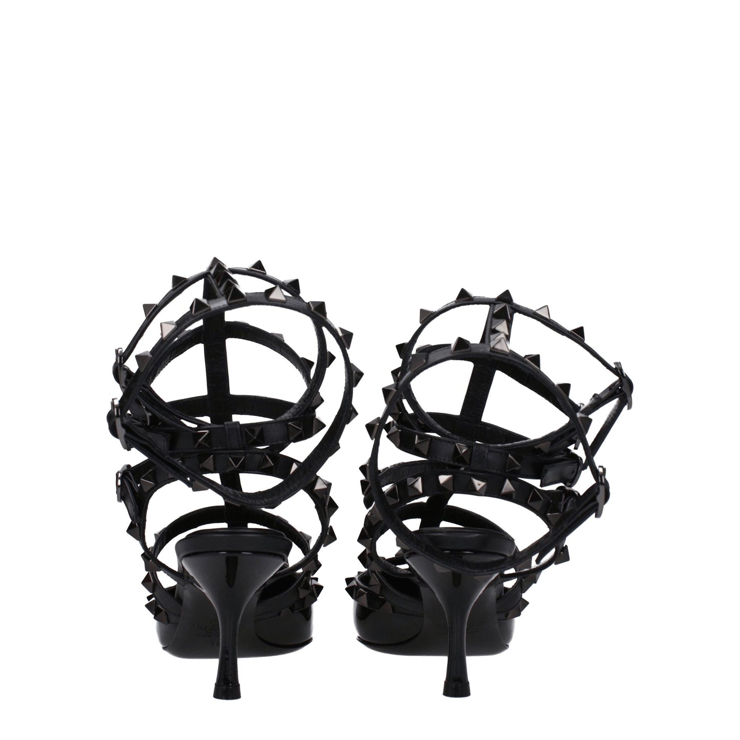 Valentino Garavani Sandalen mit Stiletto-Absatz aus schwarzem Leder