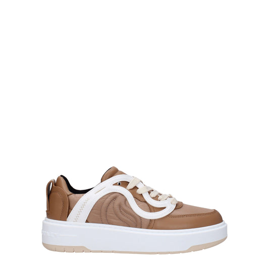 Stella McCartney – Klobige Sneakers aus braunem Stoff