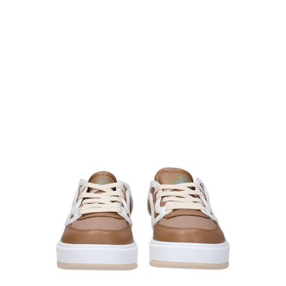 Stella McCartney – Klobige Sneakers aus braunem Stoff