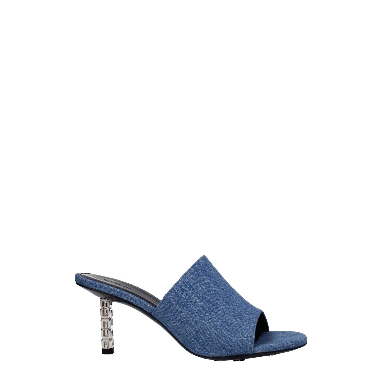 Givenchy Blaue Stoff-Plateausandalen