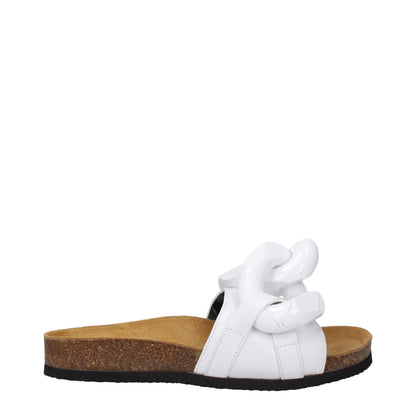 JW Anderson Weiße Leder-Slipper