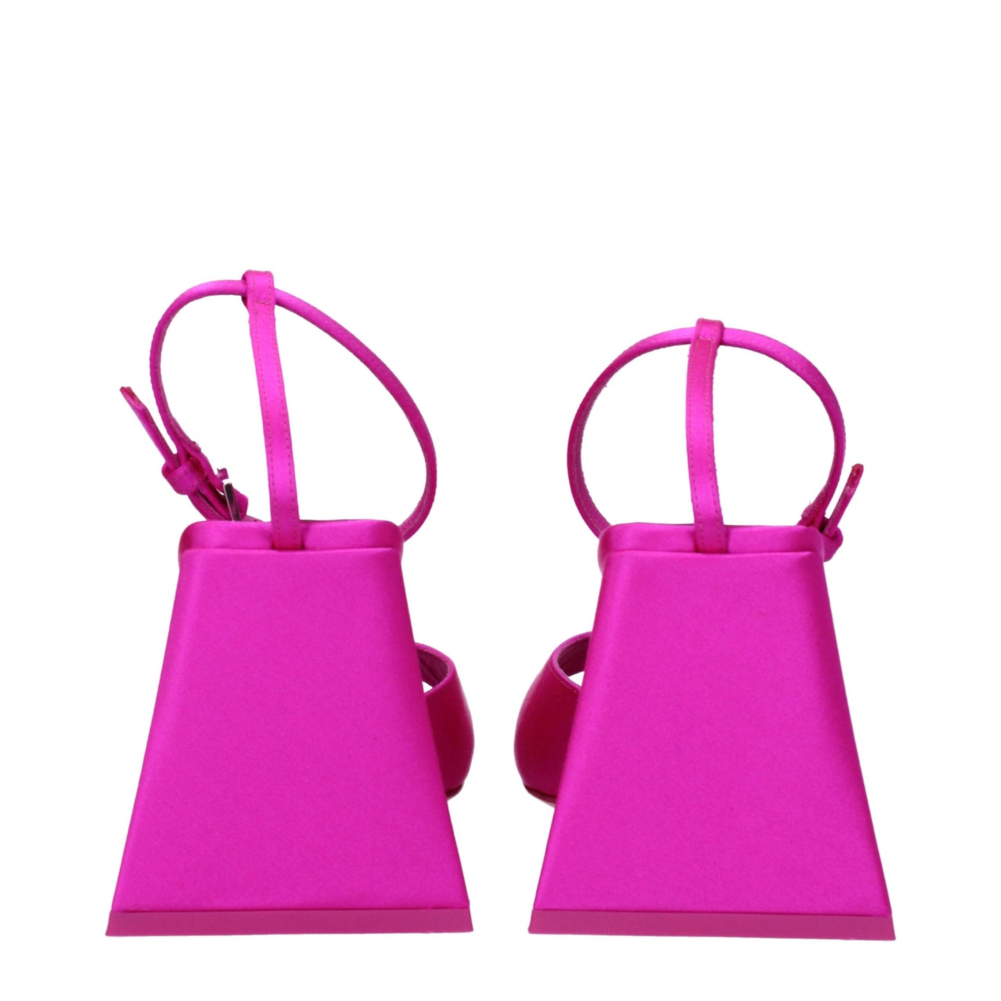 صندل أتيكو الوردي ذو الكعب العالي من الساتان