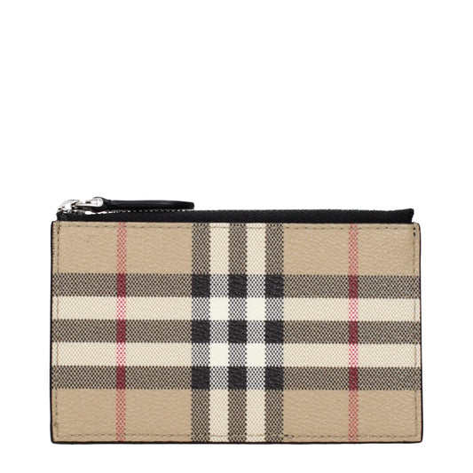 Burberry Beige Fabric Cardholder