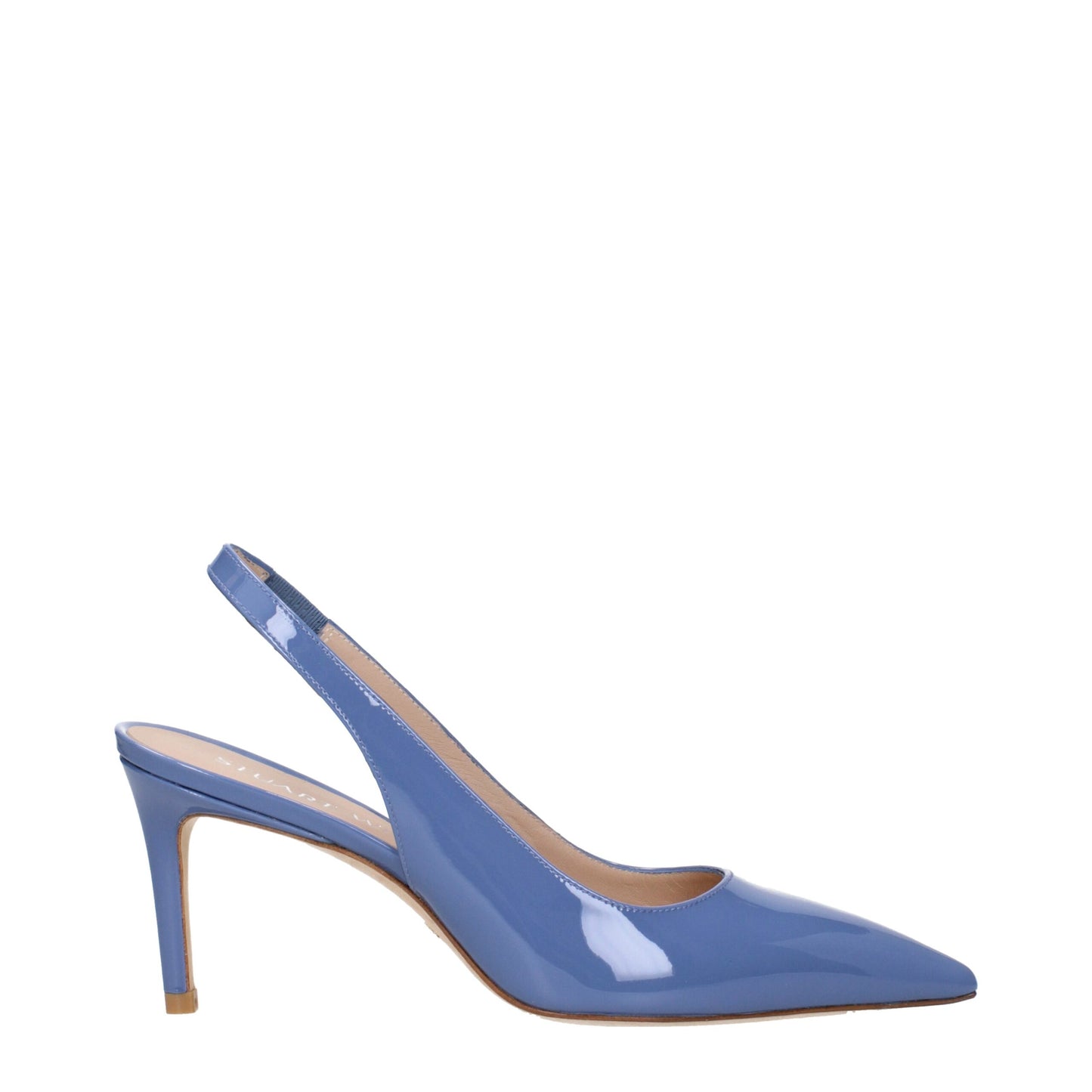 Stuart Weitzman – Hellblaue Pumps aus Leder mit hohem Absatz
