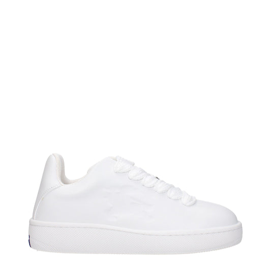 Burberry Weiße Leder Low-Tops