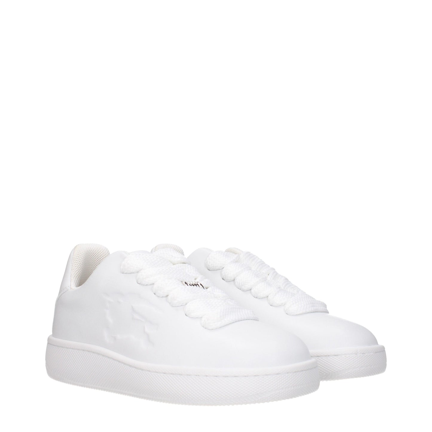 Burberry Weiße Leder Low-Tops