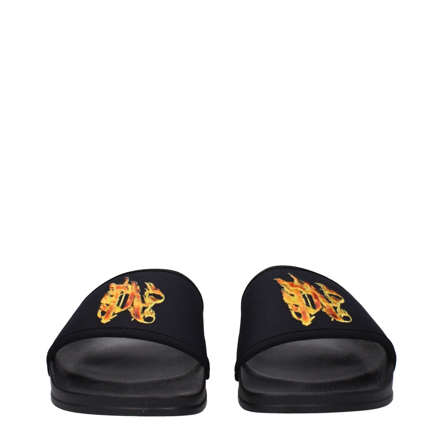 Palm Angels Black Fabric Slippers