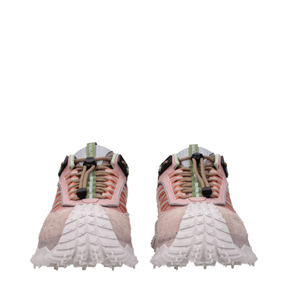 Moncler Rosa Leder Sportschuhe