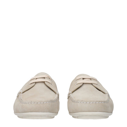 Prada Slip-On-Loafer aus grauem Leder