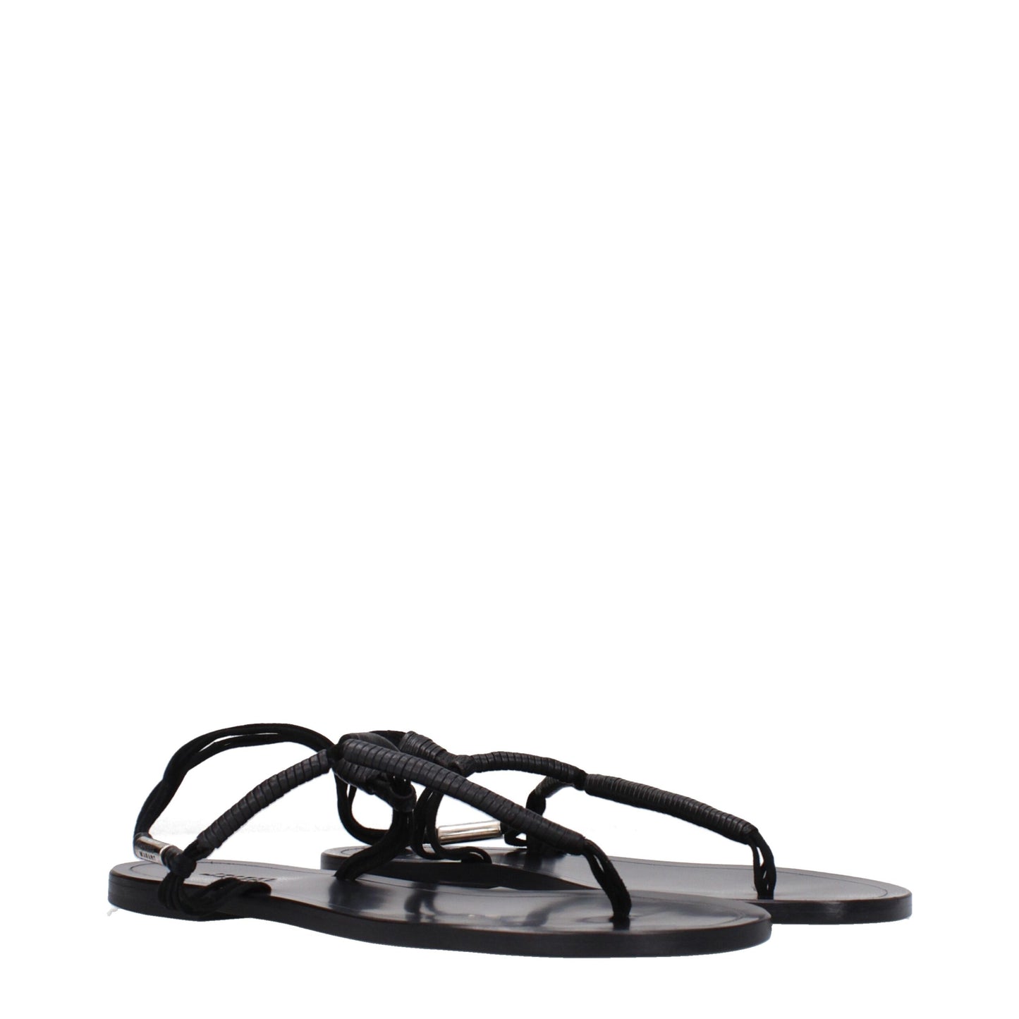 Isabel Marant – Flip-Flop-Sandalen aus schwarzem Leder