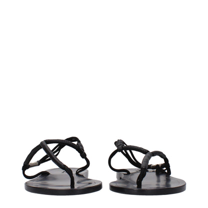 Isabel Marant – Flip-Flop-Sandalen aus schwarzem Leder