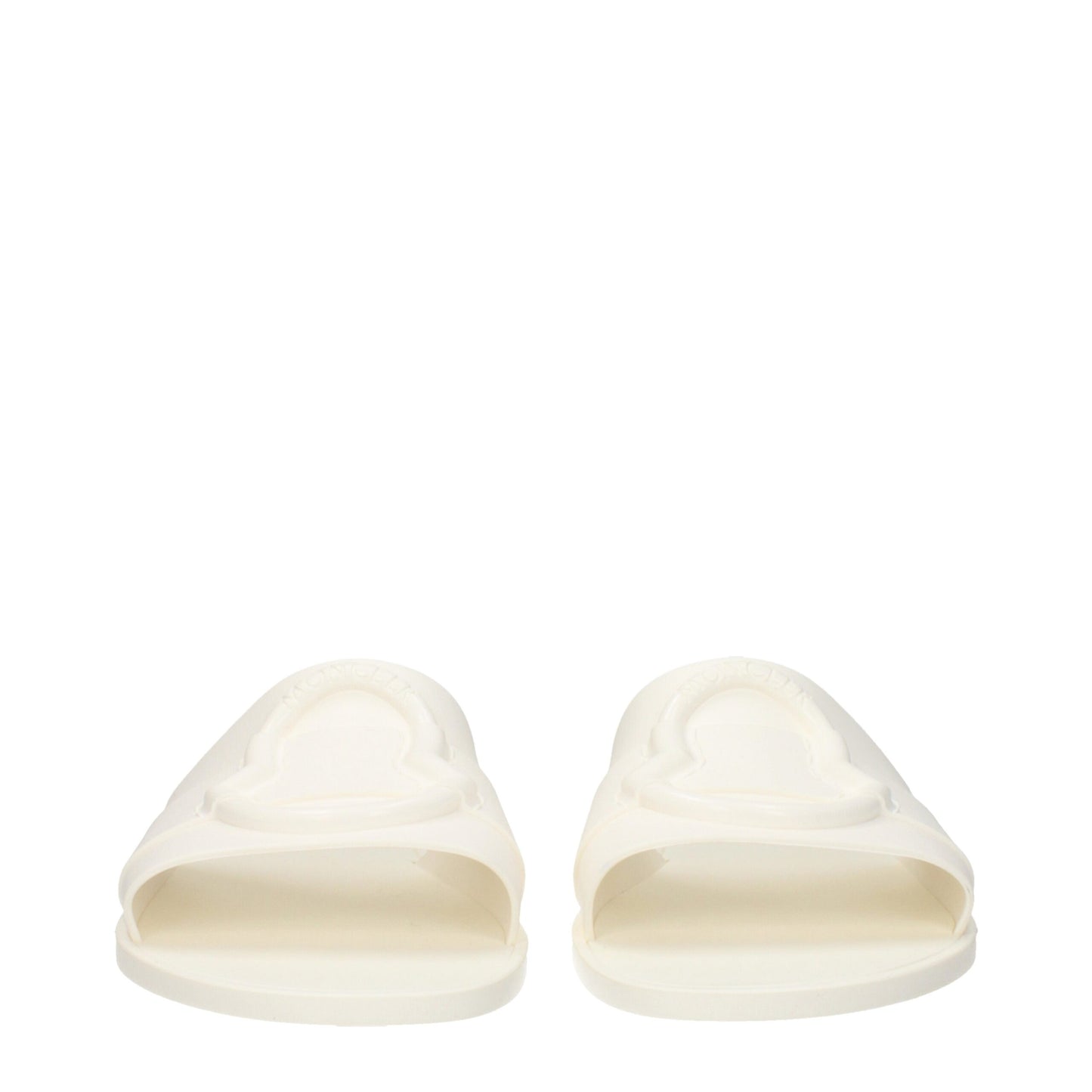 Moncler Weiße Baumwoll-Hausschuhe