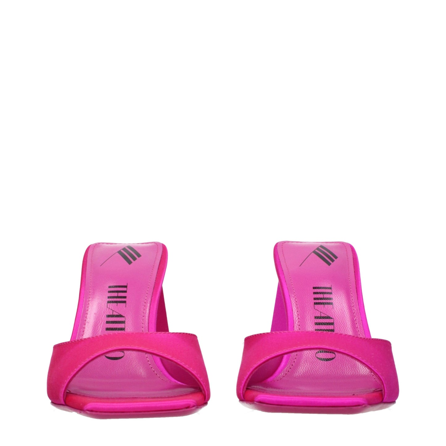 The Attico – Sandalen mit Stilettoabsatz aus rosa Satin