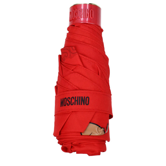 Moschino Rote Polyester-Regenschirme