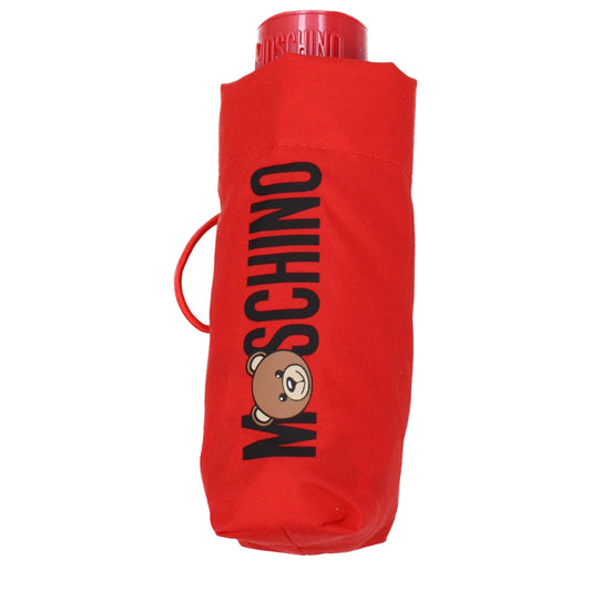 Moschino Rote Polyester-Regenschirme