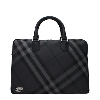 Burberry Graue Business- und Laptoptaschen aus Stoff