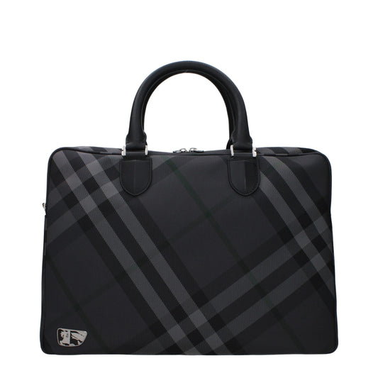 Burberry Graue Business- und Laptoptaschen aus Stoff