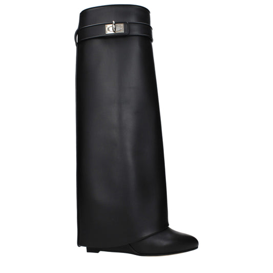Givenchy Schwarze Lederstiefel