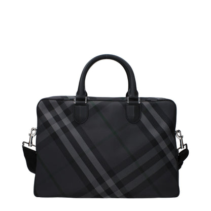 Burberry Graue Business- und Laptoptaschen aus Stoff
