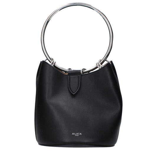 Alaïa Schwarze Lederhandtaschen