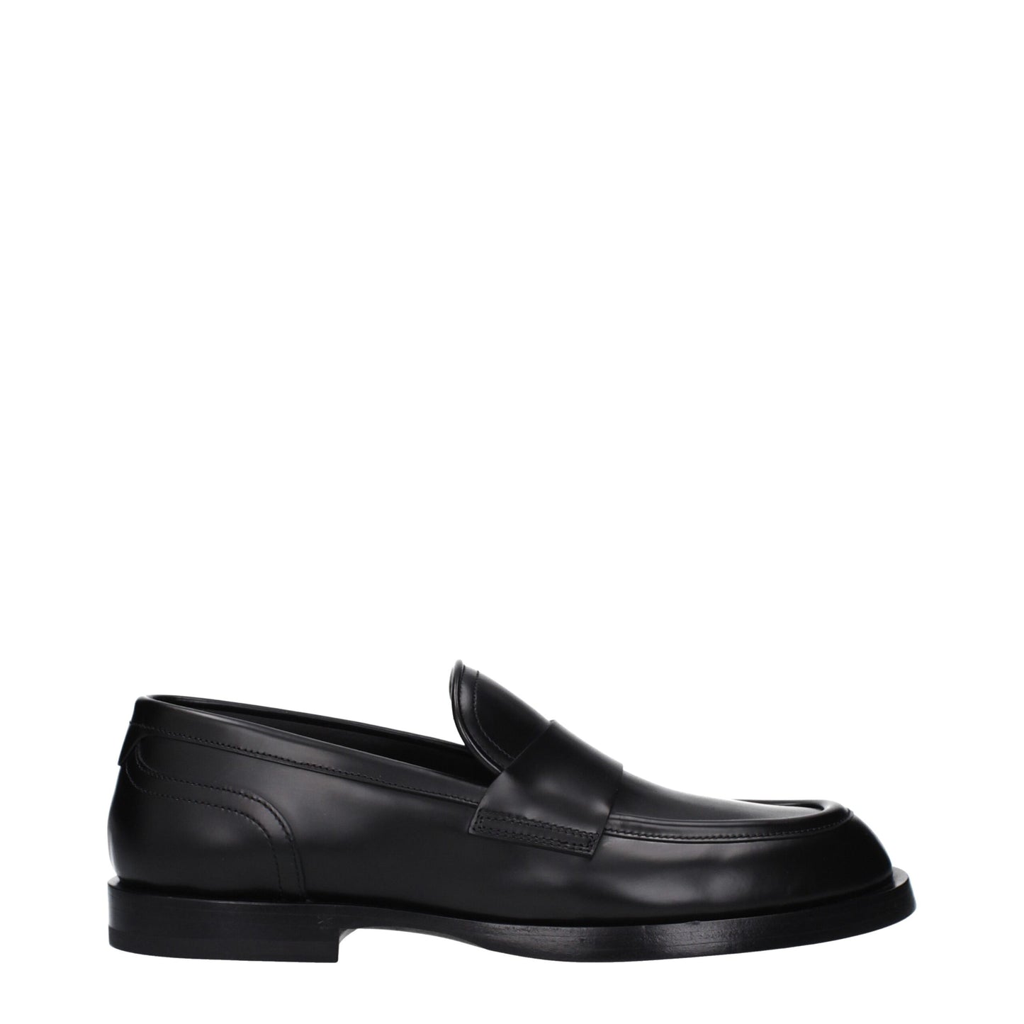 Dolce &amp; Gabbana – Slipper aus schwarzem Leder