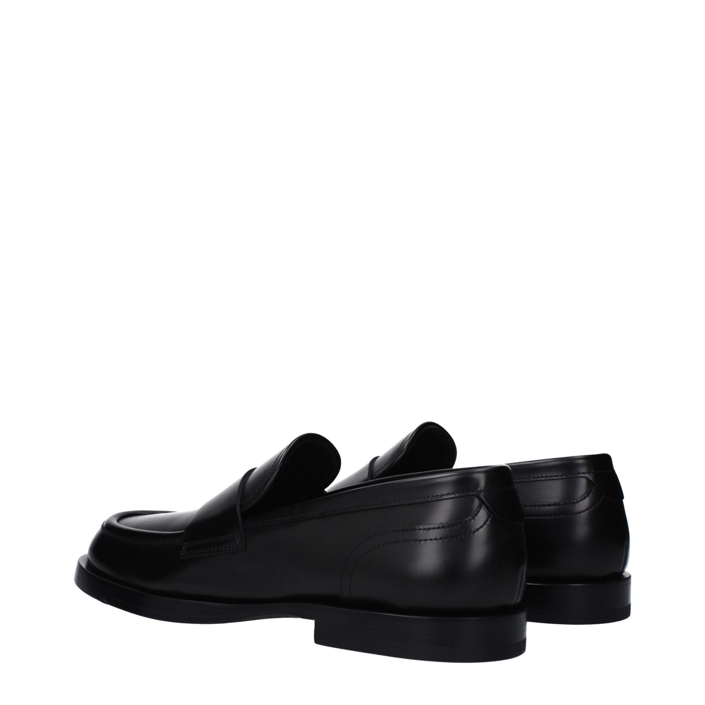 Dolce &amp; Gabbana – Slipper aus schwarzem Leder