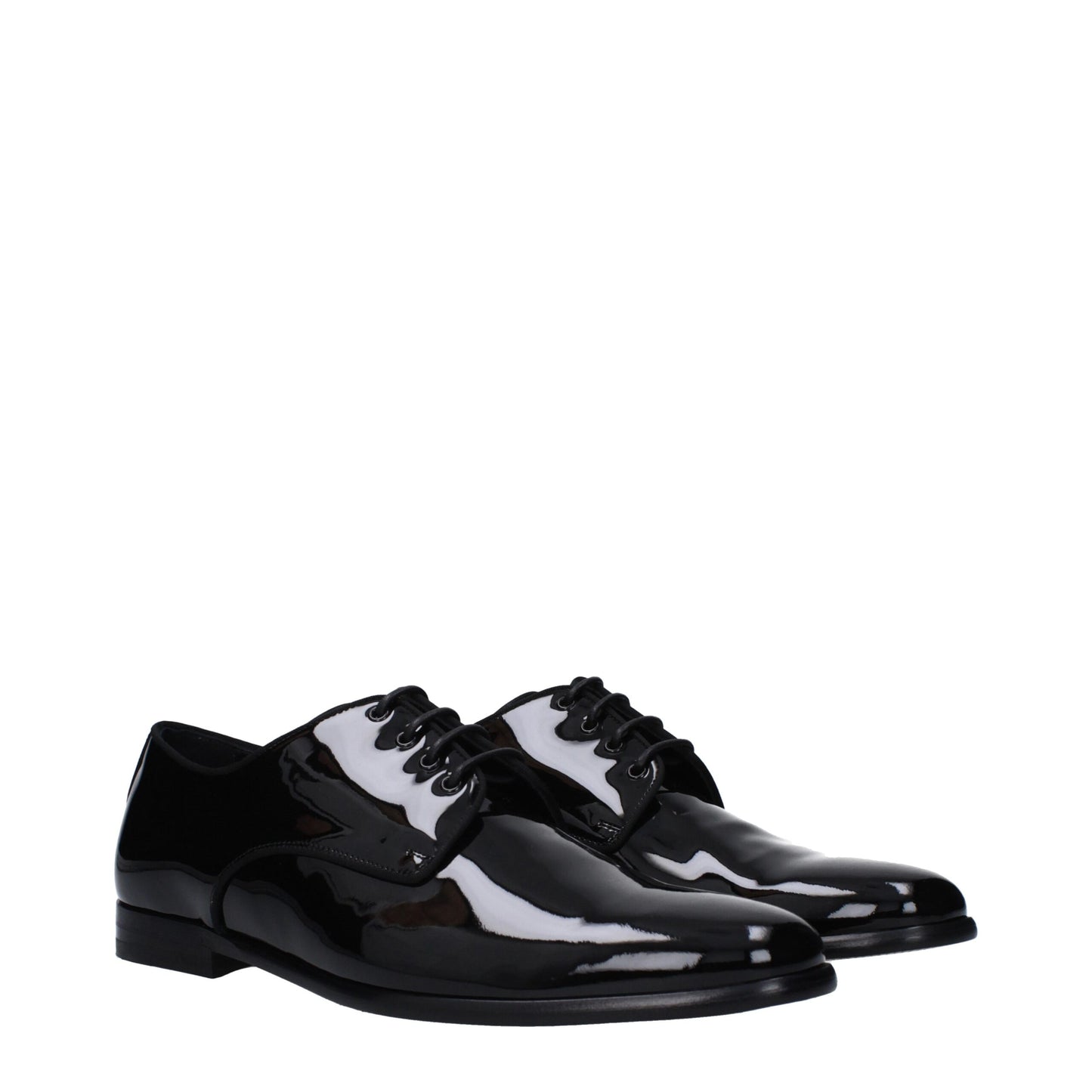 Dolce &amp; Gabbana – Oxfords und Derbys aus schwarzem Leder