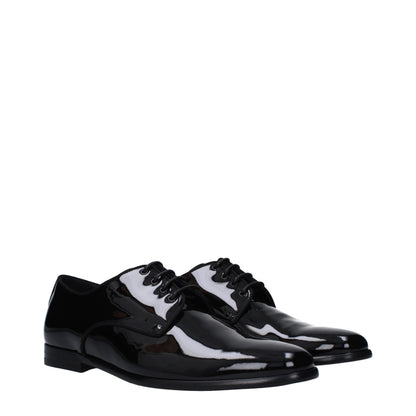 Dolce &amp; Gabbana – Oxfords und Derbys aus schwarzem Leder