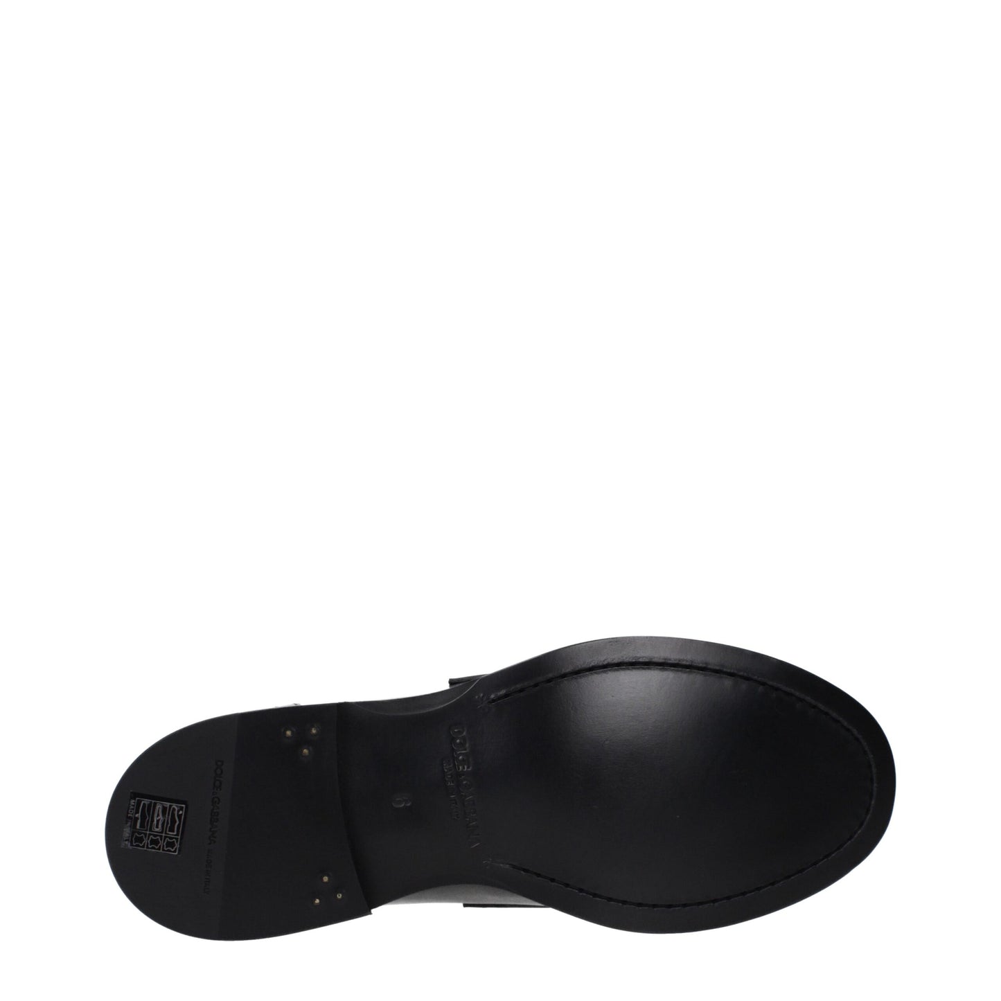 Dolce &amp; Gabbana – Slipper aus schwarzem Leder