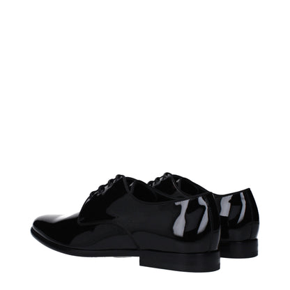 Dolce &amp; Gabbana – Oxfords und Derbys aus schwarzem Leder