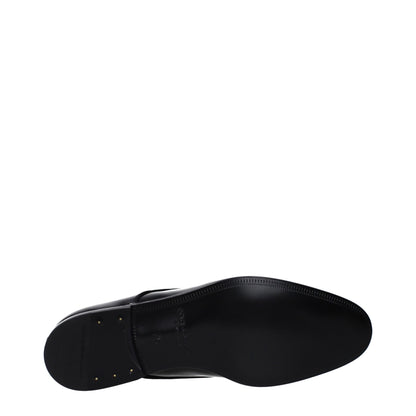 Dolce &amp; Gabbana – Oxfords und Derbys aus schwarzem Leder