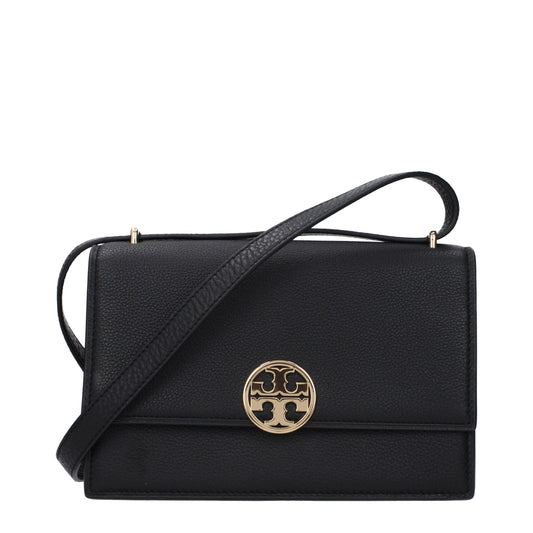 Tory Burch Schwarze Umhängetaschen aus Leder