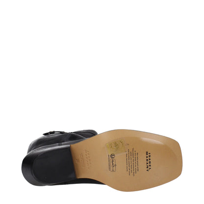 Isabel Marant Black Leather Ankle Boots