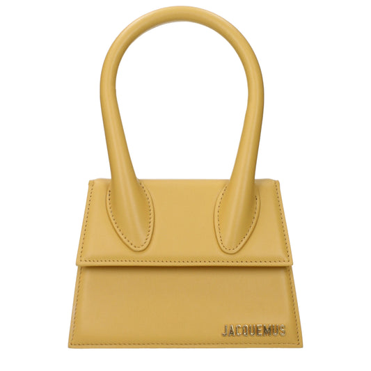 Jacquemus Gelbe Lederhandtaschen