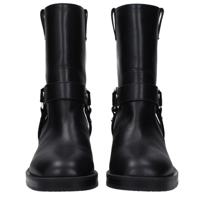 Stuart Weitzman – Schwarze Lederstiefeletten