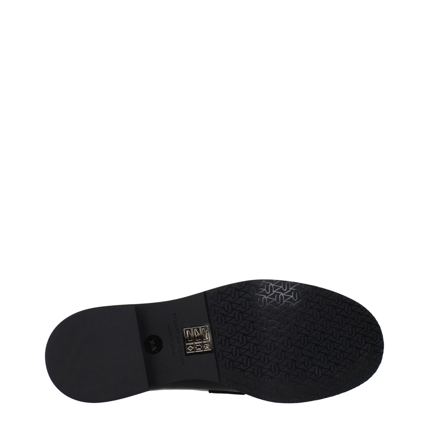 Stuart Weitzman – Slipper aus schwarzem Leder