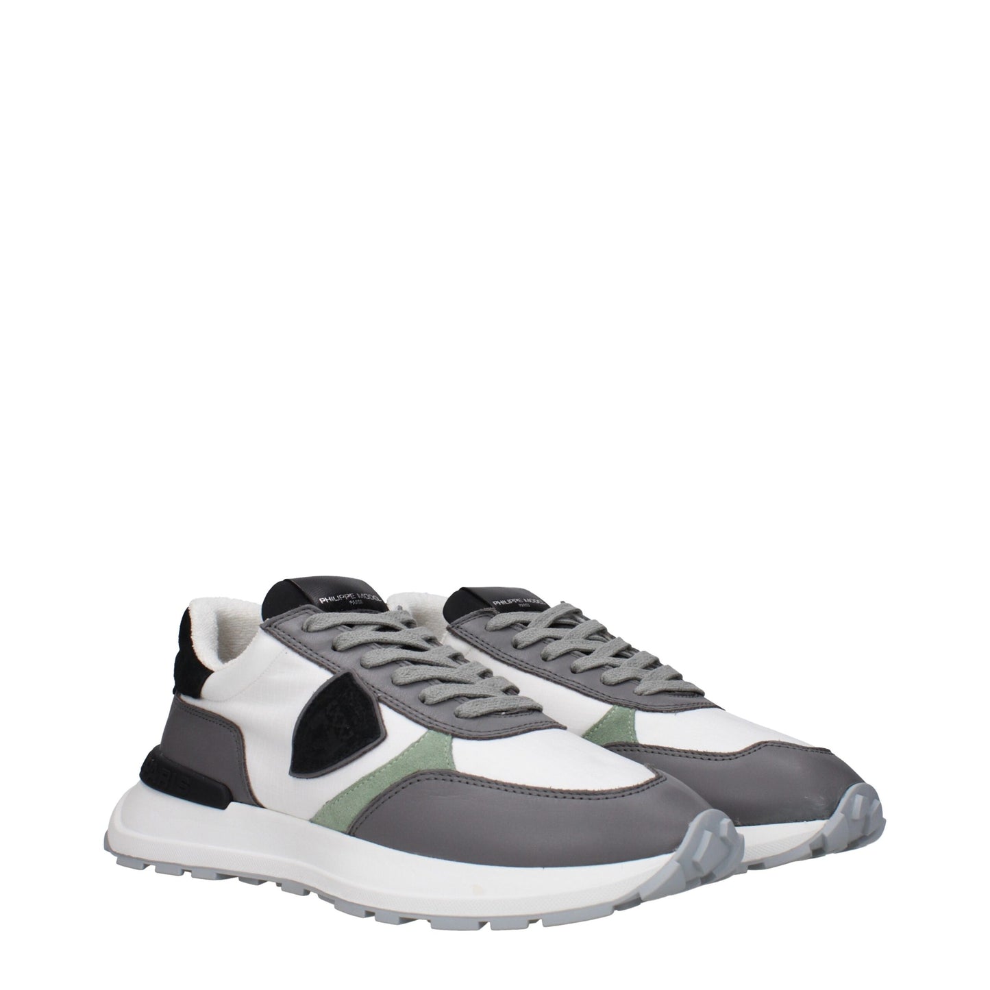 Philippe Model – Sportliche Sneakers aus weißem Stoff