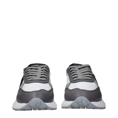 Philippe Model Weiße Stoff-Low-Tops