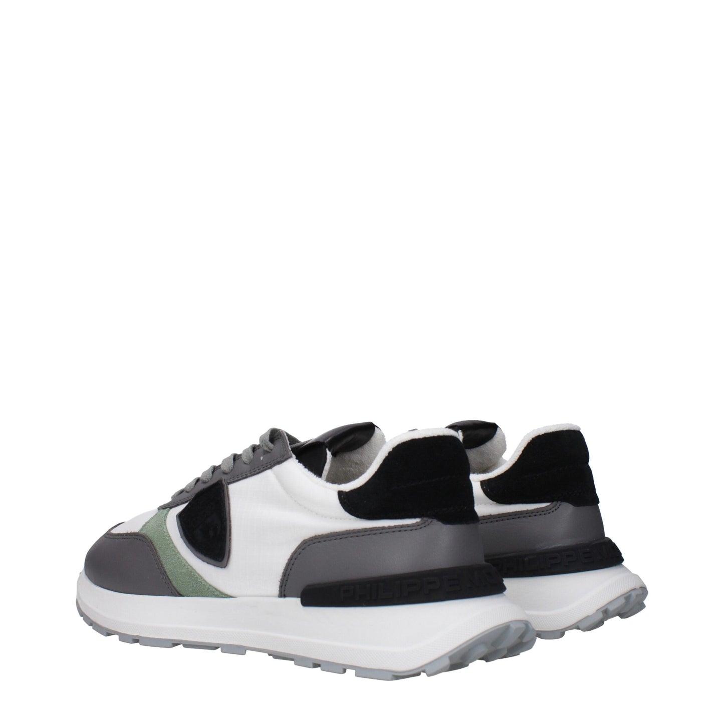 Philippe Model Weiße Stoff-Low-Tops