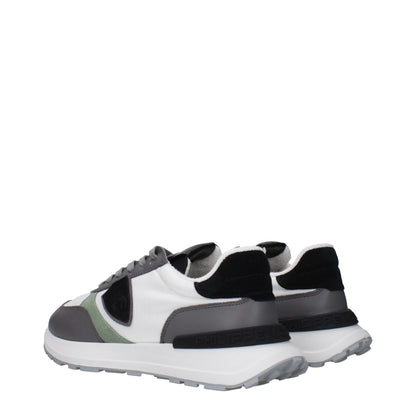 Philippe Model Weiße Stoff-Low-Tops