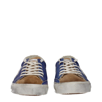 Philippe Model Blaue Leder Low-Tops