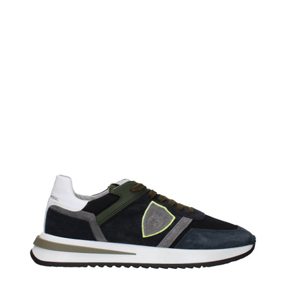 حذاء فيليب موديل الجلدي الأزرق المنخفض