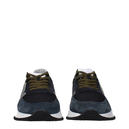 حذاء فيليب موديل الجلدي الأزرق المنخفض