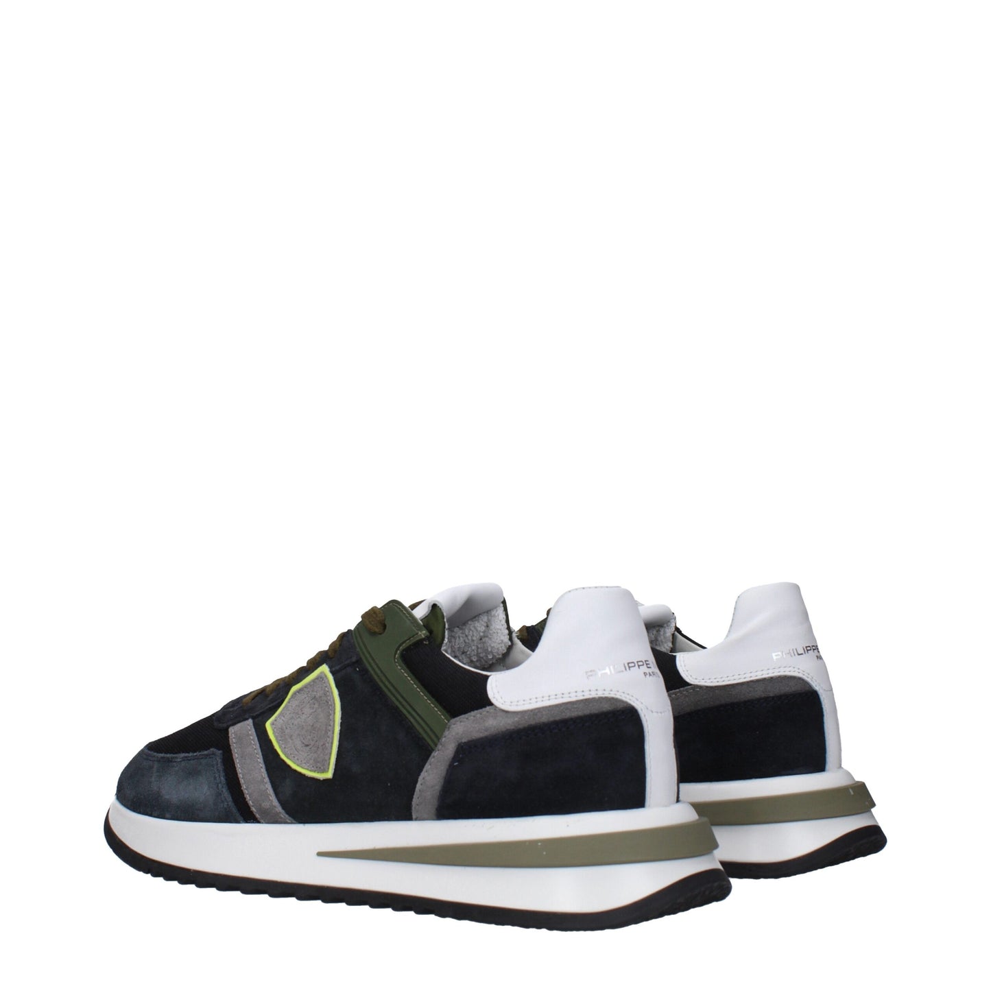 حذاء فيليب موديل الجلدي الأزرق المنخفض